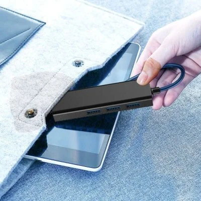 Choetech Usb-C To 3 Usb3.0 + Rj